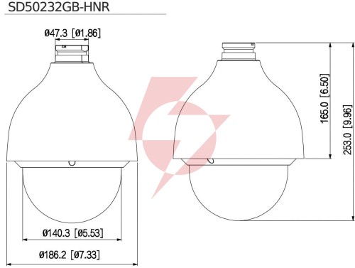 Kamera ip dahua sd50232gb-hnr