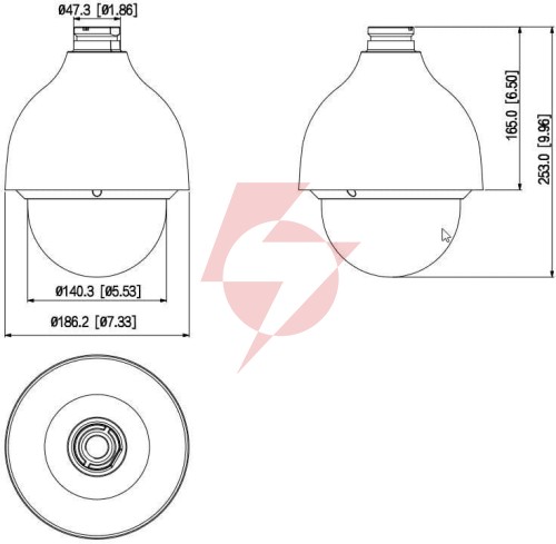 Kamera ip dahua sd50432gb-hnr
