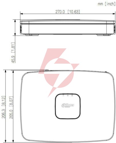 Rejestrator ip dahua nvr2108hs-8p-i2