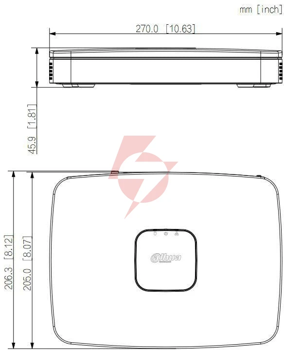 Rejestrator ip dahua nvr2108hs-8p-i2