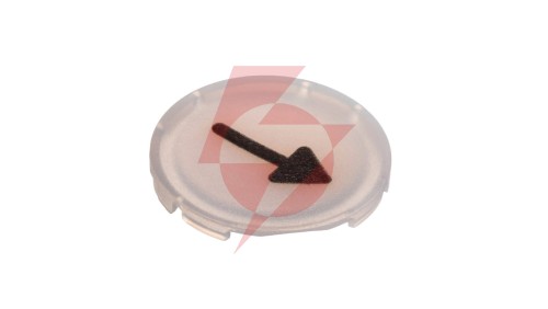 Soczewka przycisku 22mm płaska biała z symbolem KIERUNKI RUCHU M22-XDL-W-X7 218305