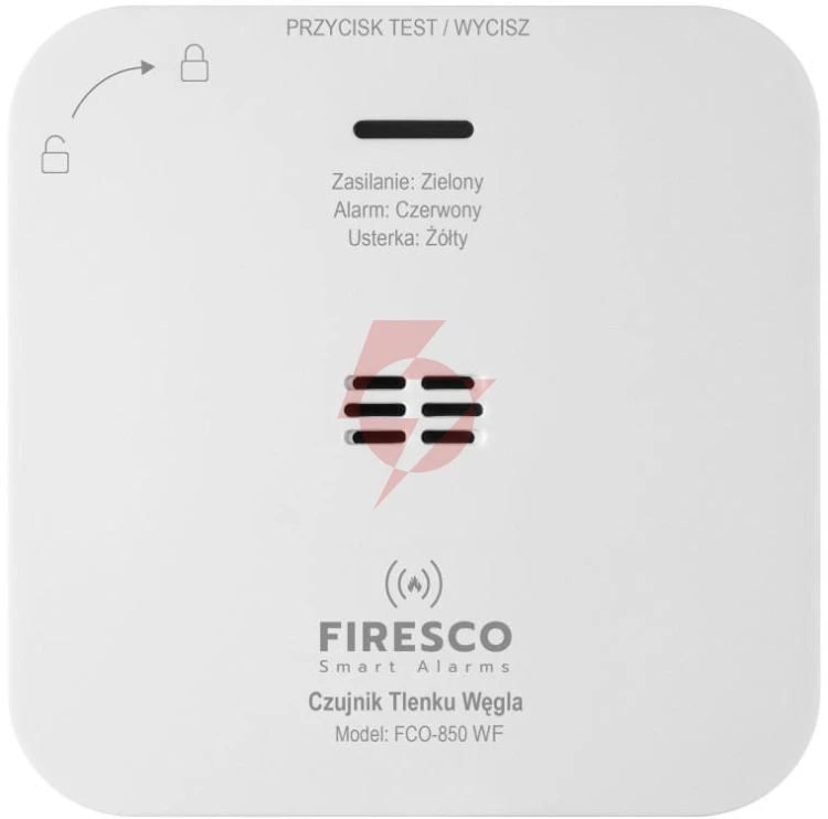 Czujnik czadu firesco fco-850 wf z wifi aplikacja tuya