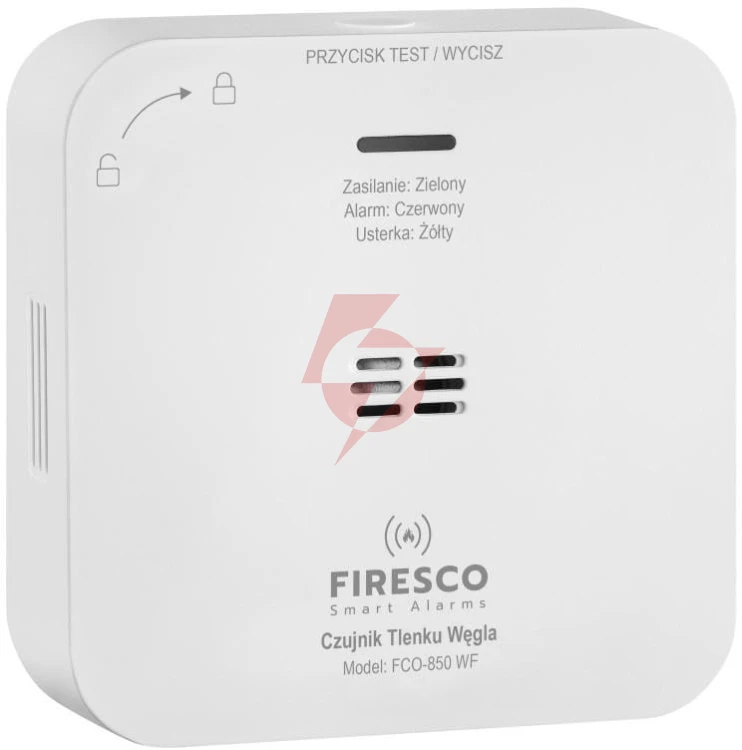 Czujnik czadu firesco fco-850 wf z wifi aplikacja tuya
