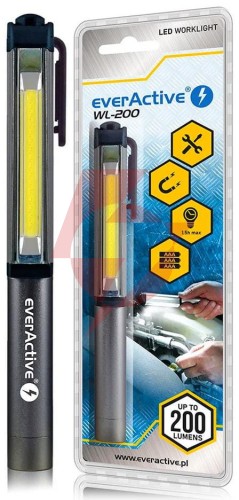 Latarka warsztatowa inspekcyjna cob led everactive wl-200 3w 200 lumenów ip44