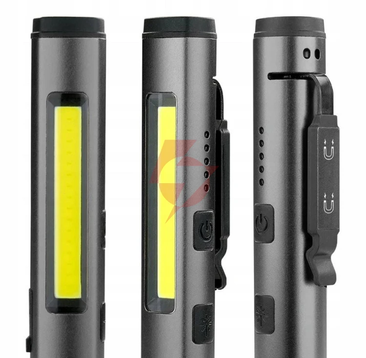 Latarka warsztatowa inspekcyjna cob led uv laser everactive pl-350r 350 lumenów ip54 z magnesem