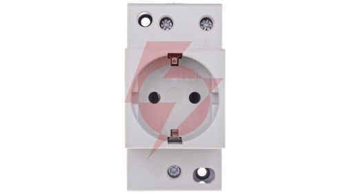 Gniazdo modułowe 2P+Z 10/16A 230V Schuko, na szynę 002414020