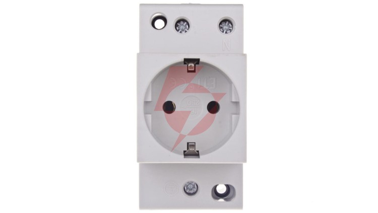 Gniazdo modułowe 2P+Z 10/16A 230V Schuko, na szynę 002414020