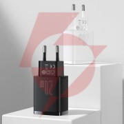 Ładowarka sieciowa baseus compact quick charger ccxj-b01 20w 1x usb-a 1x usb-c pd 3.0 qc 3.0 czarna