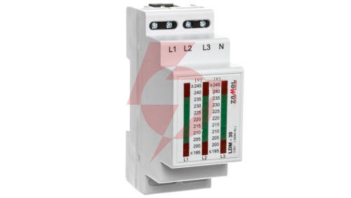 Wskaźnik napięcia modułowy 3-fazowy L1-N/L2-N/L3-N 195-245V LDM-30 EXT10000031