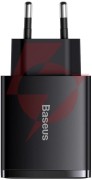 Ładowarka sieciowa baseus compact quick charger ccxj-e01 30w 2x usb-a 1x usb-c pd 3.0 qc 3.0 czarna