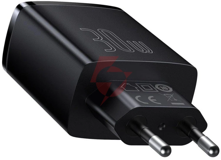 Ładowarka sieciowa baseus compact quick charger ccxj-e01 30w 2x usb-a 1x usb-c pd 3.0 qc 3.0 czarna