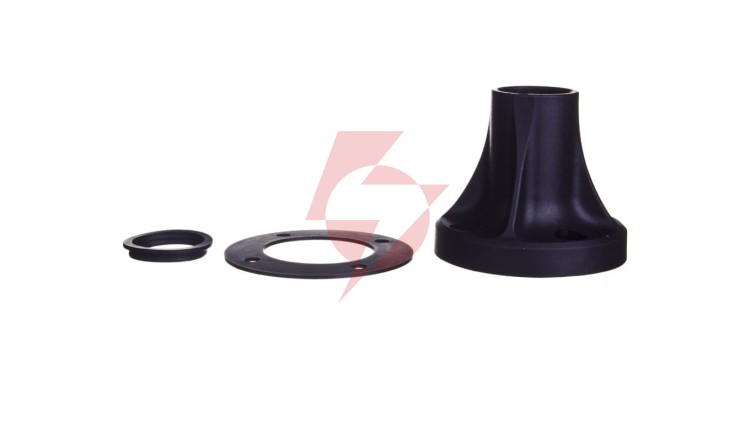 Cokół mocujący tworzywo czarny poziomy XVBZ01