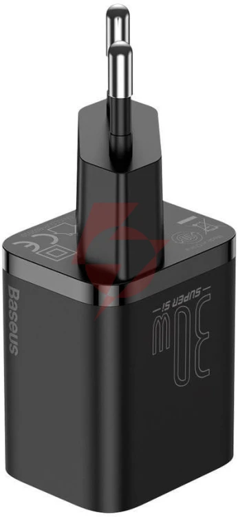 Ładowarka sieciowa baseus super si quick charger 1c ccsup-j01 30w 1x usb-c pd 3.0 qc 3.0 czarna