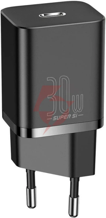 Ładowarka sieciowa baseus super si quick charger 1c ccsup-j01 30w 1x usb-c pd 3.0 qc 3.0 czarna