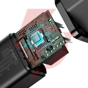 Ładowarka sieciowa baseus super si quick charger 1c ccsup-j01 30w 1x usb-c pd 3.0 qc 3.0 czarna