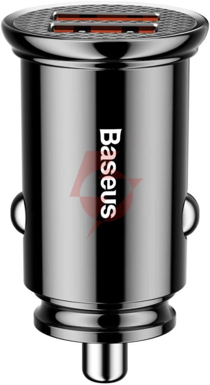 Ładowarka samochodowa baseus circular ccall-yd01 30w 5a 2x usb-a qc 3.0