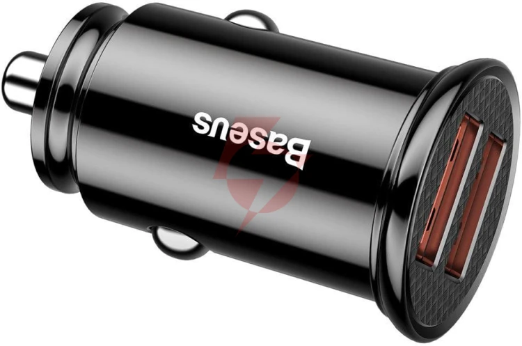 Ładowarka samochodowa baseus circular ccall-yd01 30w 5a 2x usb-a qc 3.0
