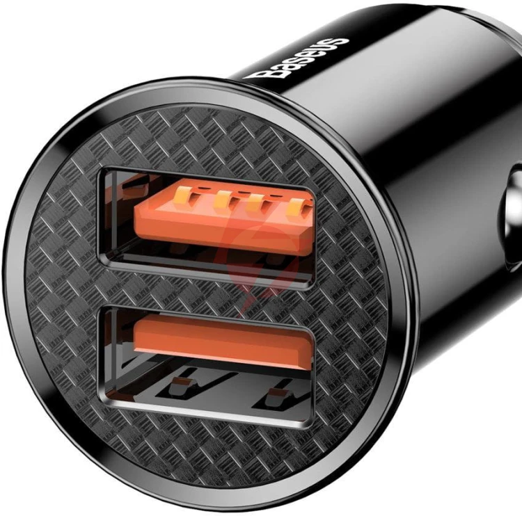 Ładowarka samochodowa baseus circular ccall-yd01 30w 5a 2x usb-a qc 3.0