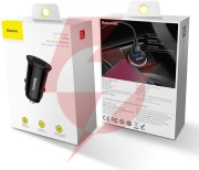 Ładowarka samochodowa baseus circular ccall-yd01 30w 5a 2x usb-a qc 3.0