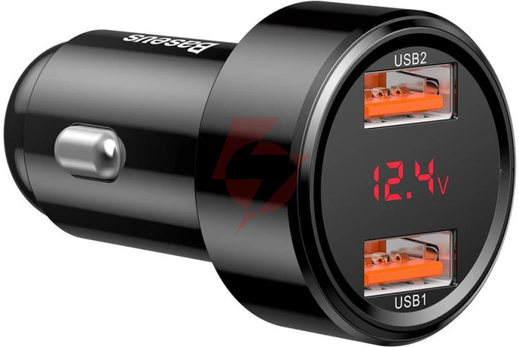 Ładowarka samochodowa baseus magic ccmlc20a-01 45w 6a 2x usb-a qc 3.0