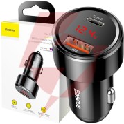 Ładowarka samochodowa baseus magic ccmlc20c-01 45w 6a 1x usb-a 1x usb-c qc 3.0