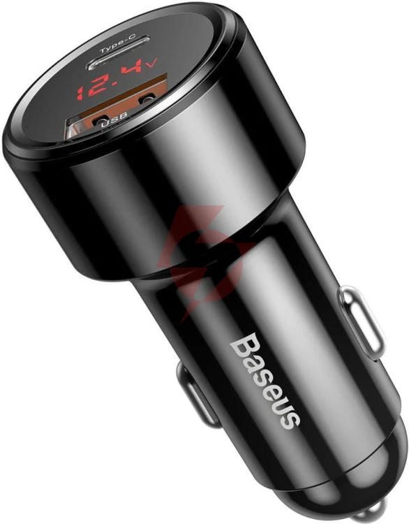 Ładowarka samochodowa baseus magic ccmlc20c-01 45w 6a 1x usb-a 1x usb-c qc 3.0