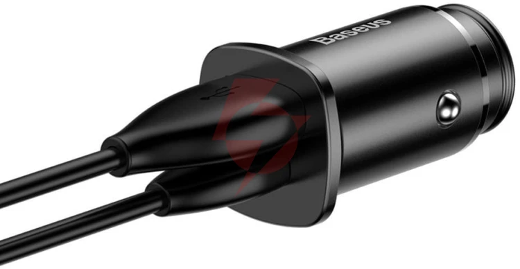 Ładowarka samochodowa baseus square ccall-as01 30w 5a 1x usb-a 1x usb-c qc 4.0+