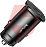 Ładowarka samochodowa baseus square ccall-as01 30w 5a 1x usb-a 1x usb-c qc 4.0+