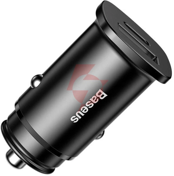 Ładowarka samochodowa baseus square ccall-as01 30w 5a 1x usb-a 1x usb-c qc 4.0+