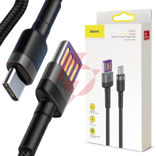 Kabel usb-a / usb-c baseus cafule catklf-pg1 100cm supercharge 40w 5a qc 3.0 w oplocie