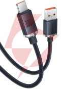 Kabel usb-a / usb-c baseus crystal cajy000401 120cm 100w 6a qc 3.0 w oplocie premium