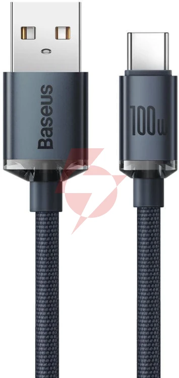 Kabel usb-a / usb-c baseus crystal cajy000401 120cm 100w 6a qc 3.0 w oplocie premium