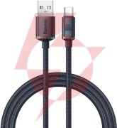 Kabel usb-a / usb-c baseus crystal cajy000401 120cm 100w 6a qc 3.0 w oplocie premium