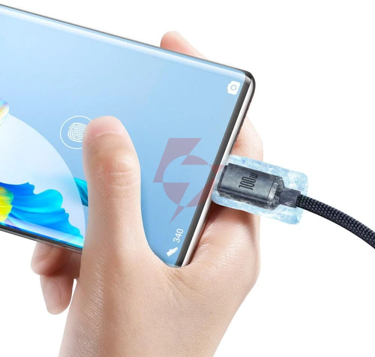 Kabel usb-a / usb-c baseus crystal cajy000401 120cm 100w 6a qc 3.0 w oplocie premium