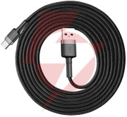 Kabel usb-a / usb-c baseus cafule catklf-cg1 200cm 2a qc 3.0 czarno-szary w nylonowym oplocie