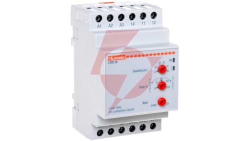 Przekaźnik kontroli poziomu cieczy 2P 2,5-50kOhm 24/220-240V AC 1-10sek LVM30 24/220-240VAC