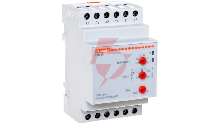 Przekaźnik kontroli poziomu cieczy 2P 2,5-50kOhm 24/220-240V AC 1-10sek LVM30 24/220-240VAC