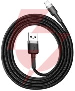 Kabel usb-a / lightning iphone baseus cafule calklf-bg1 100cm apple 2.4a czarno-szary w oplocie