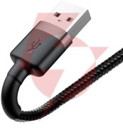 Kabel usb-a / lightning iphone baseus cafule calklf-bg1 100cm apple 2.4a czarno-szary w oplocie