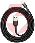 Kabel usb-a / lightning iphone baseus cafule calklf-bv1 100cm apple 2.4a czarno-złoty w oplocie
