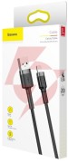 Kabel usb-a / lightning iphone baseus cafule calklf-cg1 200cm apple 1.5a czarno-szary w oplocie