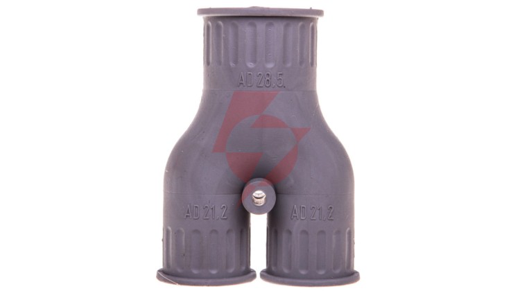 Rozdzielacz Y do węży osłonowych SILVYN KLICK-Y TPE 2x16/1x21 szary 56000150