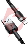 Kabel usb-a / lightning iphone baseus cafule calklf-rg1 300cm apple 2a czarno-szary w oplocie