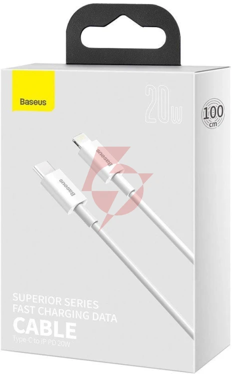 Kabel usb-c / lightning iphone baseus superior catlys-a02 1m 20w pd quick charging biały premium