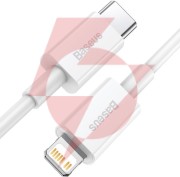 Kabel usb-c / lightning iphone baseus superior catlys-a02 1m 20w pd quick charging biały premium