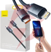 Kabel usb-c / lightning iphone baseus crystal cajy000201 1.2m 20w  oplot premium