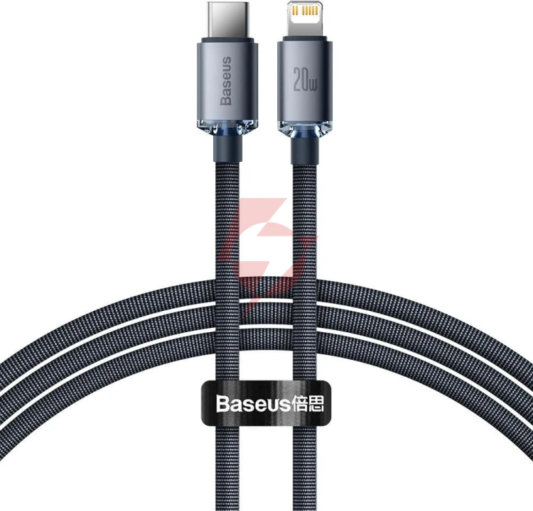 Kabel usb-c / lightning iphone baseus crystal cajy000201 1.2m 20w  oplot premium