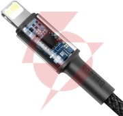 Kabel usb-c / lightning iphone baseus cafule catlgd-a01 2m 20w pd quick charging czarny w oplocie