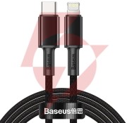 Kabel usb-c / lightning iphone baseus cafule catlgd-a01 2m 20w pd quick charging czarny w oplocie