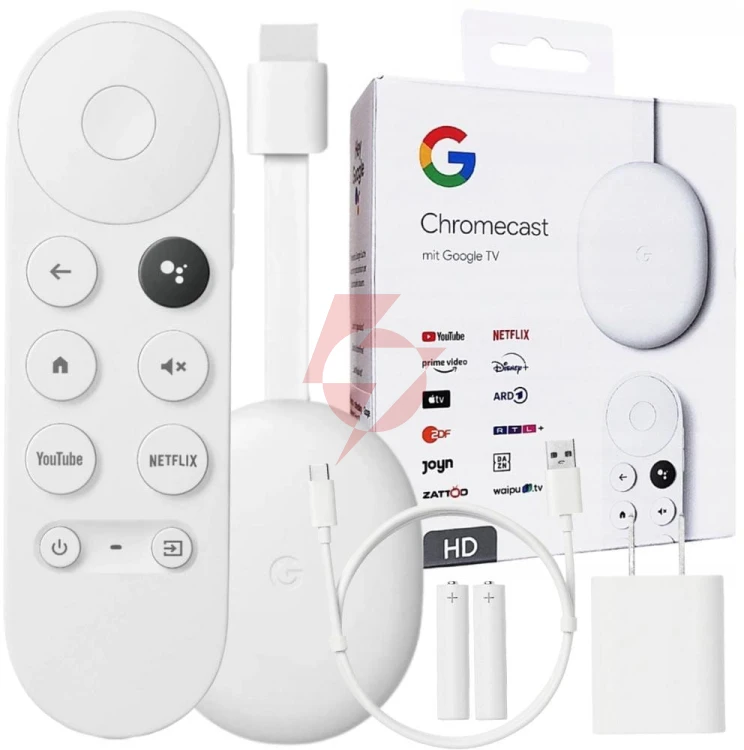 Odtwarzacz multimedialny google chromecast hd z google tv